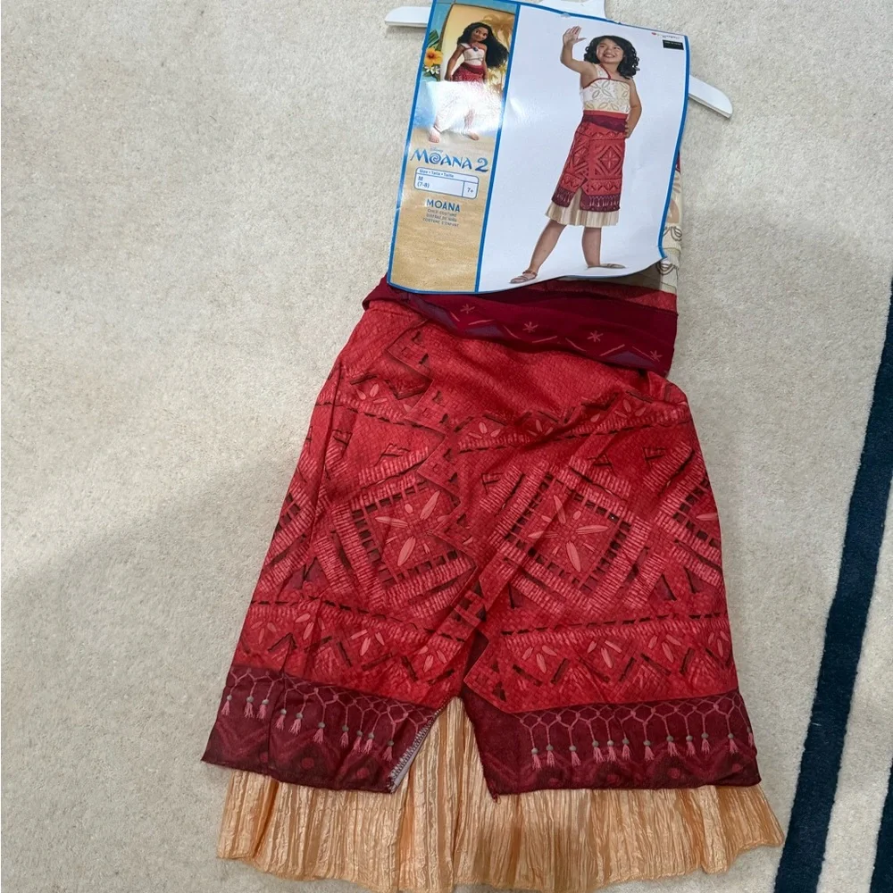 NWT Size Medium (7-8) Disney Kids' Moana Classic Dress